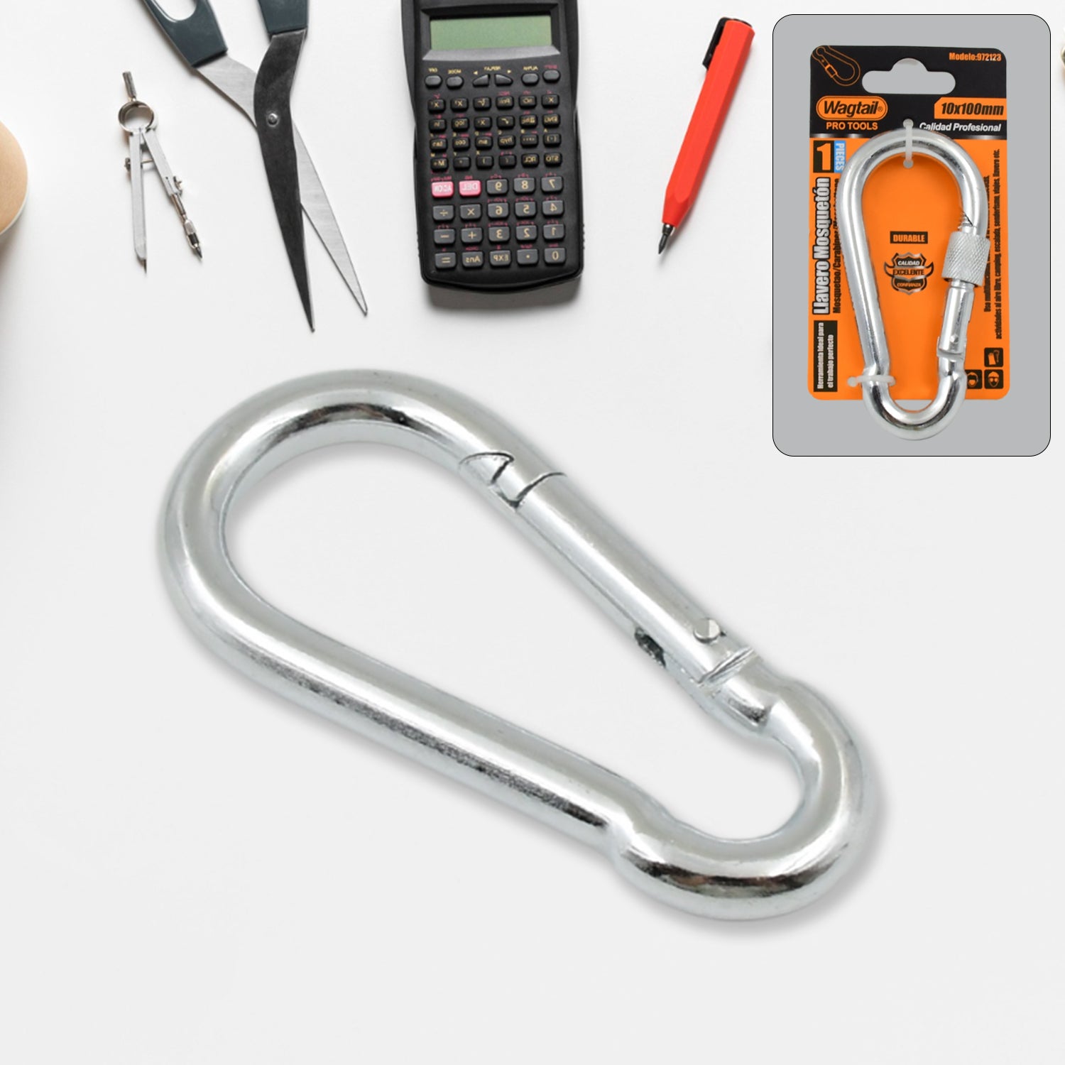 Snap Hook With Screw-stainless Steel Snap Hook Clip Heavy Duty Carabiner Clip (10100 Mm  1 Pc) Snap Hook With Screw-stainless Steel Snap Hook Clip Heavy Duty Carabiner Clip (10100 Mm  1 Pc)